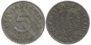 5 Reichpfennig 納粹德國 (1933 - 1945) Zinc 