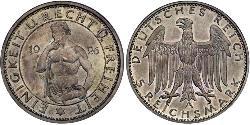 5 Reichsmark République de Weimar (1918-1933) Argent 