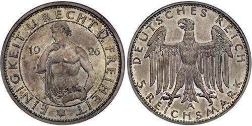 5 Reichsmark République de Weimar (1918-1933) Argent 