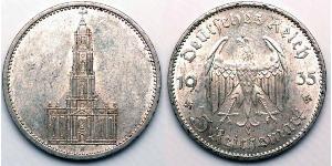 5 Reichsmark Germania nazista (1933-1945) Argento 