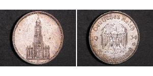 5 Reichsmark Germania nazista (1933-1945) Argento 