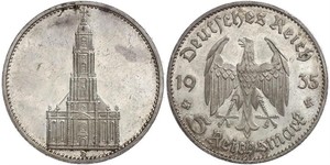 5 Reichsmark Germania nazista (1933-1945) Argento 