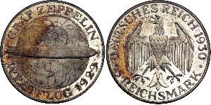 5 Reichsmark Repubblica di Weimar (1918-1933) Argento 