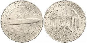 5 Reichsmark Repubblica di Weimar (1918-1933) Argento 