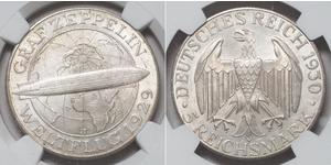5 Reichsmark Repubblica di Weimar (1918-1933) Argento 