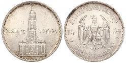 5 Reichsmark Alemania nazi (1933-1945) Plata 