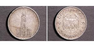 5 Reichsmark Alemania nazi (1933-1945) Plata 