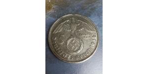 5 Reichsmark Alemania nazi (1933-1945) Plata Paul von Hindenburg