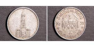 5 Reichsmark Alemania nazi (1933-1945) Plata 