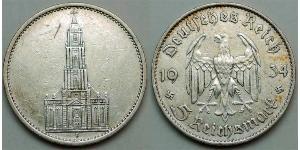 5 Reichsmark Alemania nazi (1933-1945) Plata 
