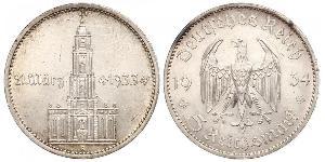 5 Reichsmark Alemania nazi (1933-1945) Plata 