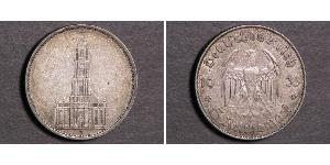 5 Reichsmark Alemania nazi (1933-1945) Plata 