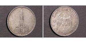 5 Reichsmark Alemania nazi (1933-1945) Plata 