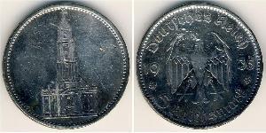 5 Reichsmark Alemania nazi (1933-1945) Plata 
