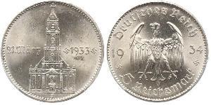 5 Reichsmark Alemania nazi (1933-1945) Plata 