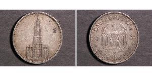 5 Reichsmark Alemania nazi (1933-1945) Plata 
