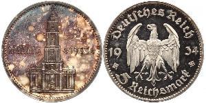 5 Reichsmark Alemania nazi (1933-1945) Plata 