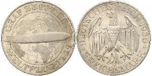 5 Reichsmark República de Weimar (1918-1933) Plata 