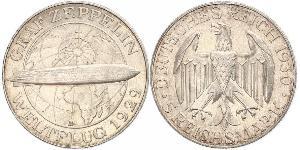 5 Reichsmark República de Weimar (1918-1933) Plata 