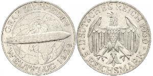 5 Reichsmark República de Weimar (1918-1933) Plata 