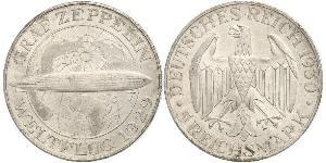 5 Reichsmark República de Weimar (1918-1933) Plata 