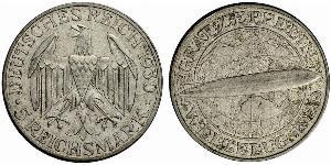 5 Reichsmark República de Weimar (1918-1933) Plata 