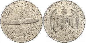 5 Reichsmark República de Weimar (1918-1933) Plata 
