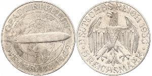 5 Reichsmark República de Weimar (1918-1933) Plata 