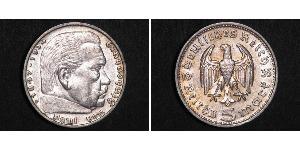 5 Reichsmark Deutsches Reich (1933-1945) Silber Paul von Hindenburg