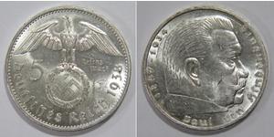 5 Reichsmark Deutsches Reich (1933-1945) Silber Paul von Hindenburg