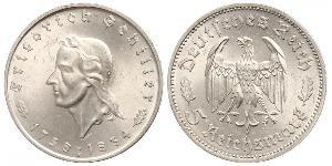 5 Reichsmark Deutsches Reich (1933-1945) Silber Friedrich Schiller