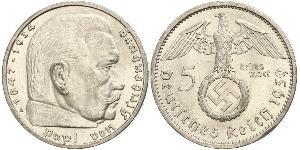 5 Reichsmark Deutsches Reich (1933-1945) Silber Paul von Hindenburg