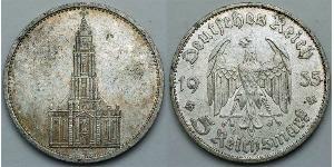 5 Reichsmark Nazi Germany (1933-1945) Silver 