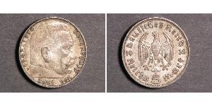 5 Reichsmark Nazi Germany (1933-1945) Silver Paul von Hindenburg