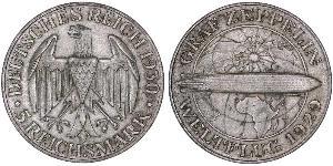 5 Reichsmark Weimar Republic (1918-1933) Silver 