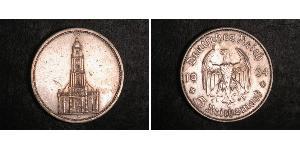 5 Reichsmark Третий рейх (1933-1945) Серебро 