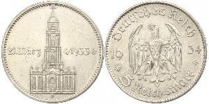 5 Reichsmark Третий рейх (1933-1945) Серебро 
