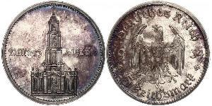 5 Reichsmark Третий рейх (1933-1945) Серебро 