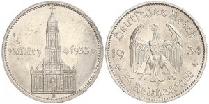 5 Reichsmark Третий рейх (1933-1945) Серебро 