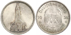 5 Reichsmark Третій рейх (1933-1945) Срібло 