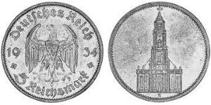 5 Reichsmark 納粹德國 (1933 - 1945) 銀 