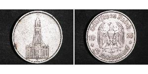 5 Reichsmark 納粹德國 (1933 - 1945) 銀 