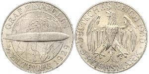 5 Reichsmark 魏瑪共和國 (1919 - 1933) 銀 
