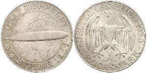 5 Reichsmark 魏瑪共和國 (1919 - 1933) 銀 