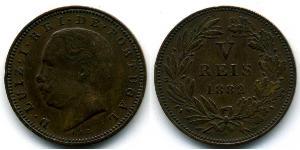 5 Reis Reino de Portugal (1139-1910) Cobre 