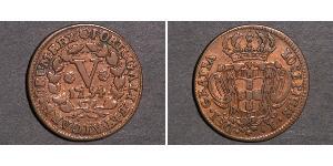 5 Reis Reino de Portugal (1139-1910) Cobre 