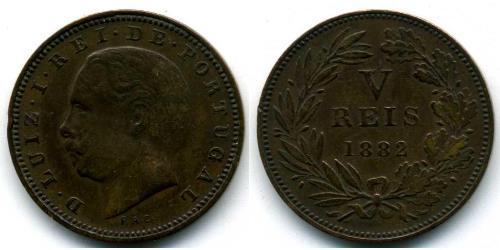 5 Reis Reino de Portugal (1139-1910) Cobre 