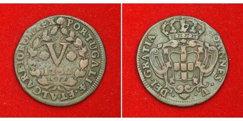 5 Reis Reino de Portugal (1139-1910) Cobre 