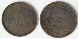 5 Reis Kingdom of Portugal (1139-1910) Copper Manuel II of Portugal (1889-1932)