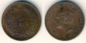 5 Reis Kingdom of Portugal (1139-1910) Copper Manuel II of Portugal (1889-1932)
